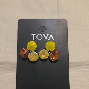 Tova Reya Multicolor Crystal Earrings